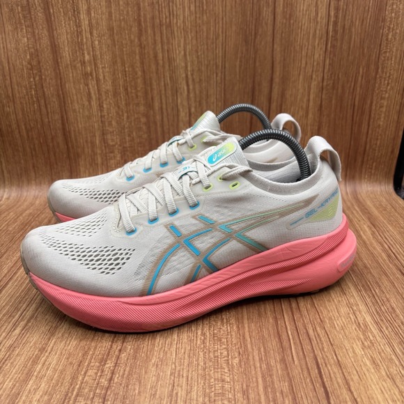 Asics Gel-Kayano 31 Running Shoes Birch Energy Aqua Womens Size 10 1012B670 - Picture 3 of 8